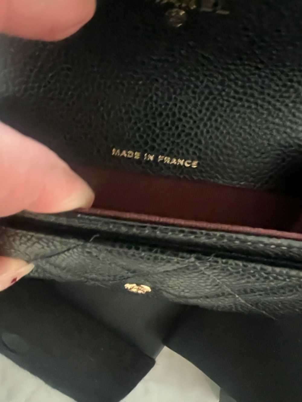 CHANEL Classic Flap Card Holder/caviar leather and gold hardware - Picture 5 of 6